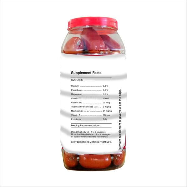Drools Absolute Dog Supplement Sausage Jar - 18 Pieces (1.08...