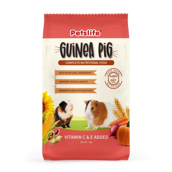 61ORSmLEEL._SL1500_.jpg Petslife Guinea Pig Premium Food, 1 kg