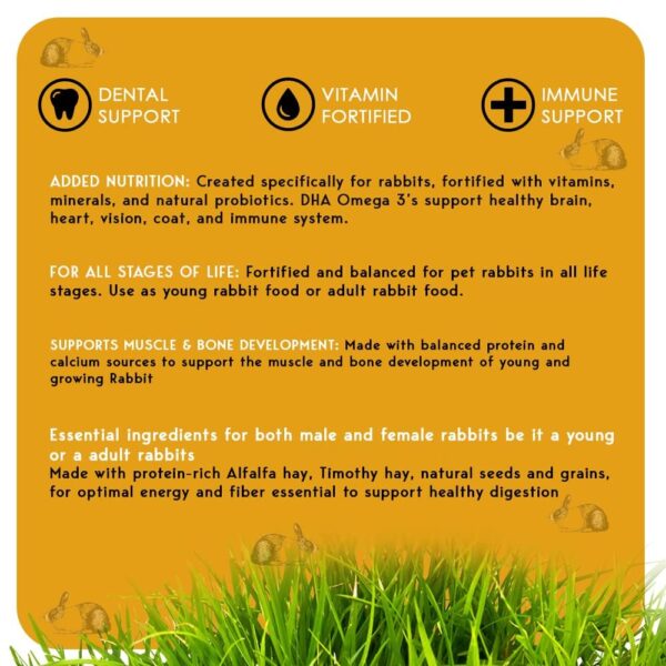 INR's Farm Fresh Premium Pellets Food for Rabbits (5 Kg)| Ad...