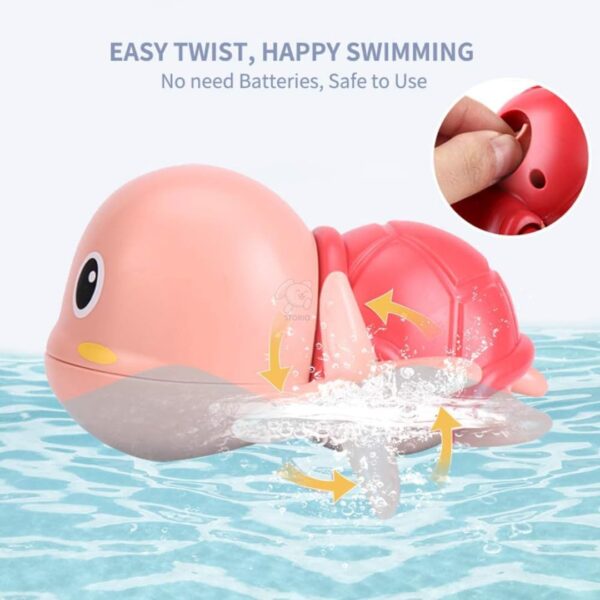 61WS2qJ-R3L._SL1080_.jpg Storio Cute Swimming Baby Water Turtle Bath Toys for Toddler...