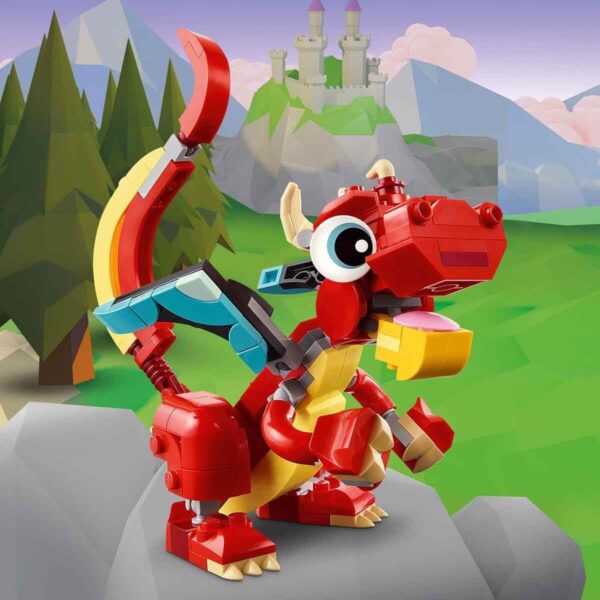 61X5eYWVFeL._SL1200_.jpg LEGO 31145 Creator 3in1 Red Dragon Toy to Fish Figure to Pho...