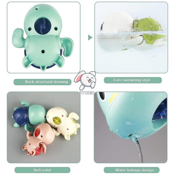 61bt6wodYXL._SL1080_.jpg Storio Cute Swimming Baby Water Turtle Bath Toys for Toddler...
