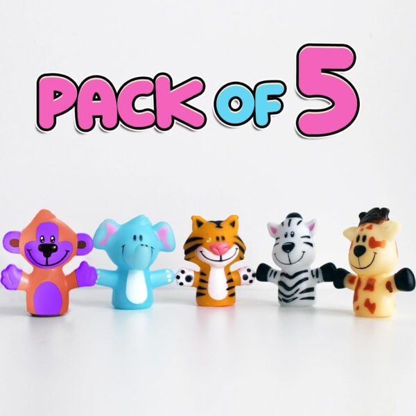 61c1Wgx9xuL._SL1100_.jpg Wembley 5 Pcs Jungle Animal Finger Puppet Toy for Kids,Mini ...