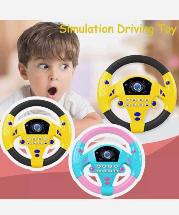 61g4FFLtvrL._SL1296_.jpg Claudelle Steering Wheel Toy Simulate Driving Car Copilot St...