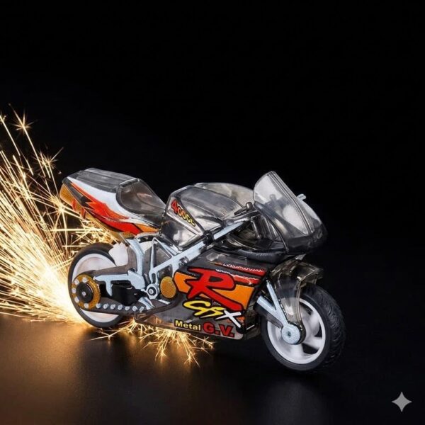 Sparkling Stunt Bike Toy Keychain for Kids, Mini Motorcycle ...
