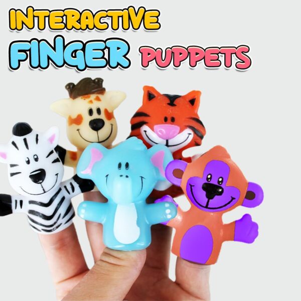 61obycgQVvL._SL1100_.jpg Wembley 5 Pcs Jungle Animal Finger Puppet Toy for Kids,Mini ...