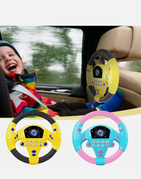 61p-Wl6trkL._SL1361_.jpg Claudelle Steering Wheel Toy Simulate Driving Car Copilot St...