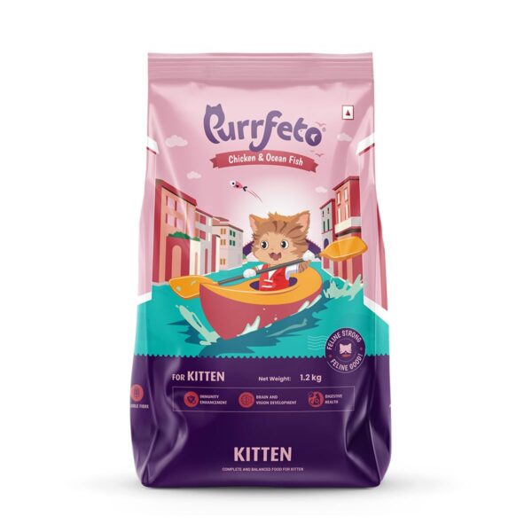 Purrfeto Kitten Dry Cat Food | Chicken & Ocean Fish | 1.2 kg...