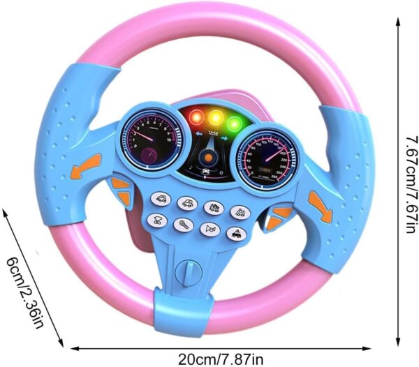 Kids Driving Steering Wheel Funny Interactive Driving Wheel ...