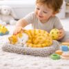 61sYI7fbGZL._SL1500_.jpg Cute Sleeping Cat Soft Toy with Meow Sound,Cushion for Car D...
