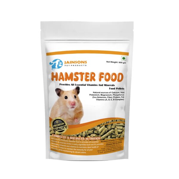 JAINSONS PET PRODUCTS Hamster Food | 900g Balanced Pellet Mi...