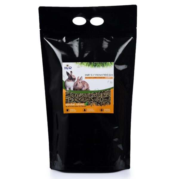 INR's Farm Fresh Premium Pellets Food for Rabbits (5 Kg)| Ad...