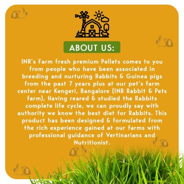 INR's Farm Fresh Premium Pellets Food for Rabbits (5 Kg)| Ad...