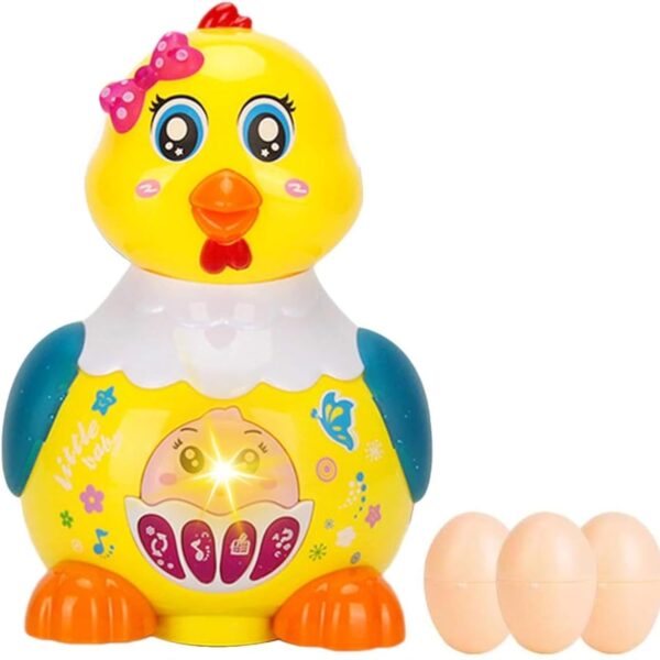 Lumo Brilliant Toys Musical Hen Toy for Kids with Light & So...