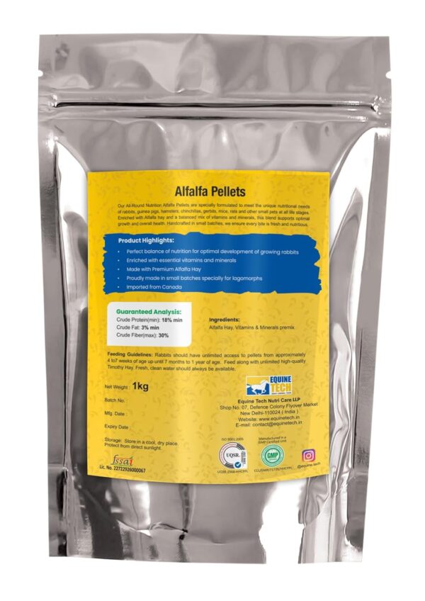 Alfalfa pellets for Rabbit, Guinea Pig, Hamster, Chinchillas...