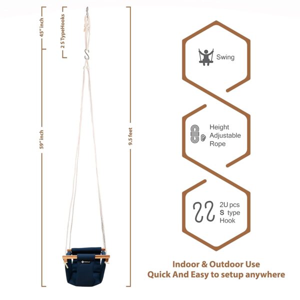 Shopoflux Swing for Kids | Baby Hanging Indoor Outdoor Jhula...