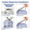 719MJPkMPL._SL1500_.jpg Divik Pet Feeder Food Dispenser Station - Replenish Pet Food...