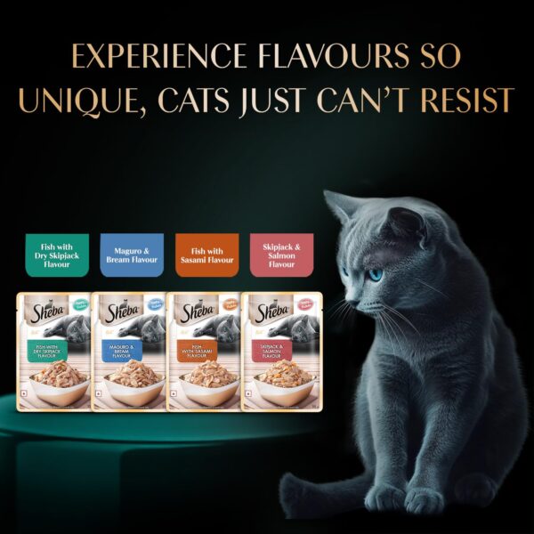 Sheba Rich Premium Adult (1+ Years) Wet Cat Food, Skipjack &...