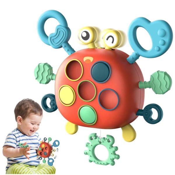 Kidology Baby Montessori Sensory Toys | Silicone Pull String...