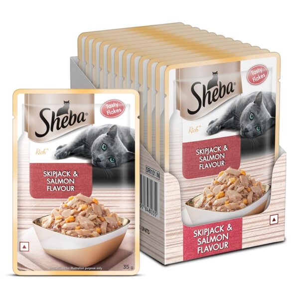Sheba Rich Premium Adult (1+ Years) Wet Cat Food, Skipjack &...