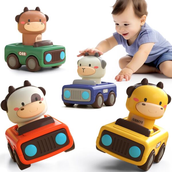 71DKbcOeHcL._SL1500_.jpg iPlay, iLearn Press to Go Car Toys for Toddlers,Baby Animal ...
