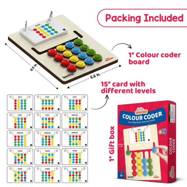 71FEgEyB7CL._SL1500_.jpg Smartivity Kids Montessori Slide Puzzle I Color & Pattern Ma...