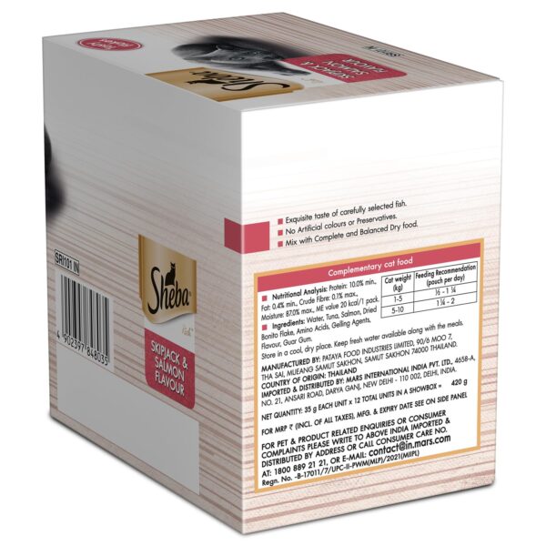 Sheba Rich Premium Adult (1+ Years) Wet Cat Food, Skipjack &...