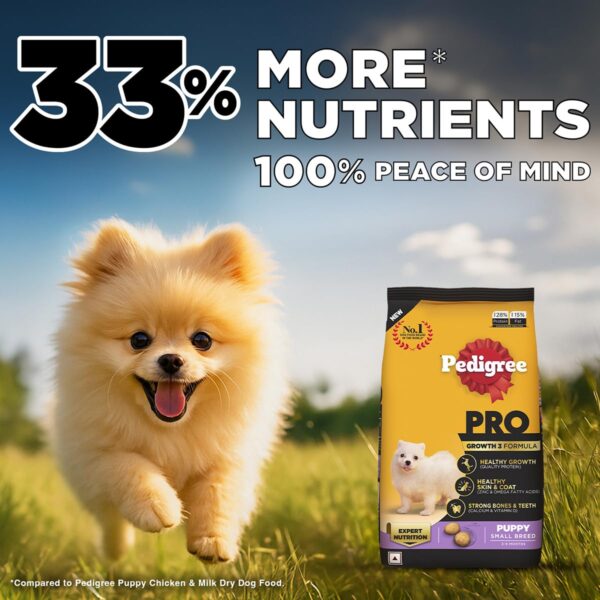 71H7uGN5NL._SL1200_.jpg Pedigree PRO Puppy Small Breed, 3 kg Dry Dog Food, Vet Trust...