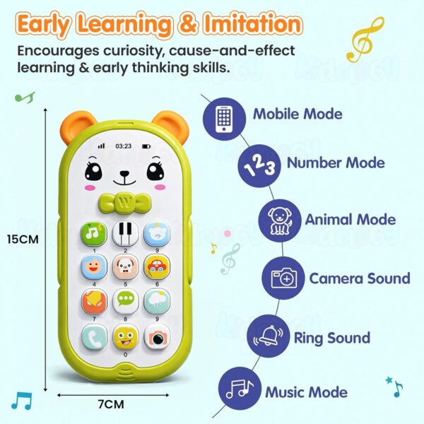 Kidology Baby Phone Toy for Toddlers 12-18 Months | Builds C...