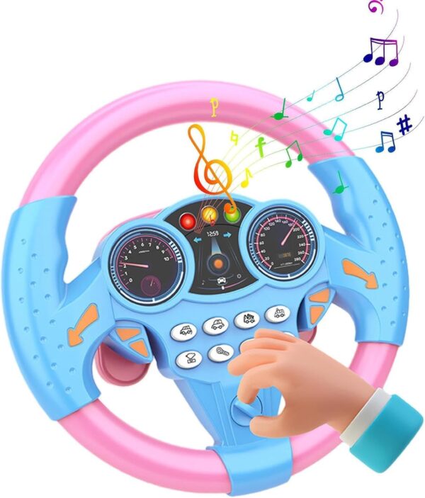 Kids Driving Steering Wheel Funny Interactive Driving Wheel ...