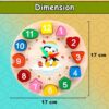 71SMhTg0RxL._SL1500_.jpg WISHKEY Wooden Learning Clock with Bead Lace, Educational Di...