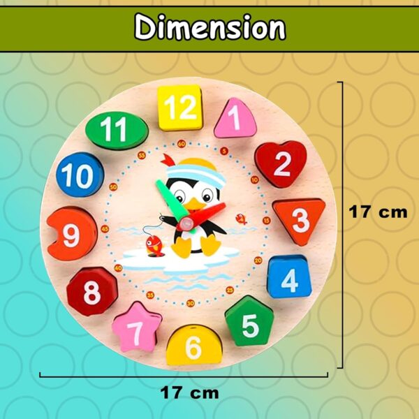 71SMhTg0RxL._SL1500_.jpg WISHKEY Wooden Learning Clock with Bead Lace, Educational Di...