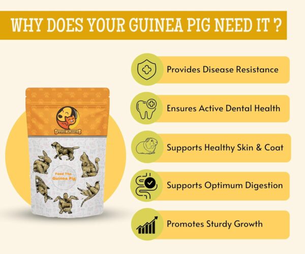 71U1WhMrihL._SL1500_.jpg Foodie Puppies Premium Guinea Pig Food Pellets | Highly Nutr...