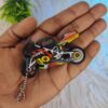 Sparkling Stunt Bike Toy Keychain for Kids, Mini Motorcycle ...