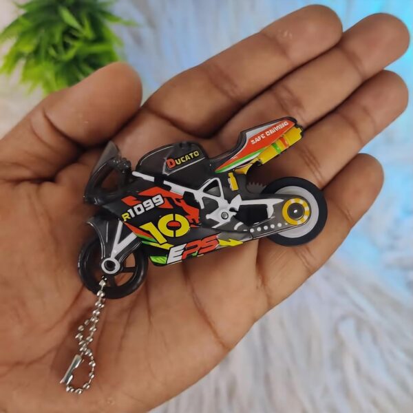 Sparkling Stunt Bike Toy Keychain for Kids, Mini Motorcycle ...