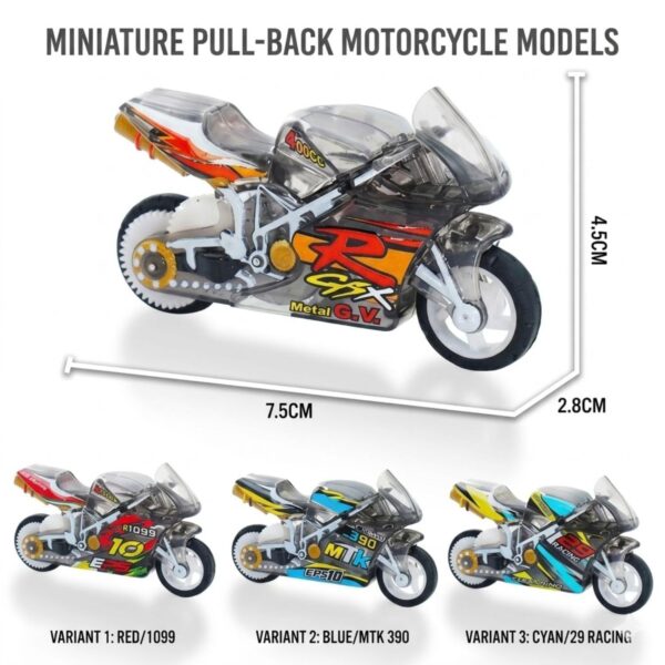 71YjEAcYR3L._SL1500_.jpg AK'S Venture Set of 3 Racing Motorcycle Toys for Kids with F...