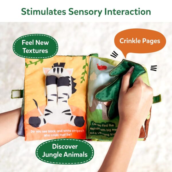 71awcM173LL._SL1500_.jpg Skillmatics Peek-A-Boo Jungle Book - Soft Cloth Book for Bab...