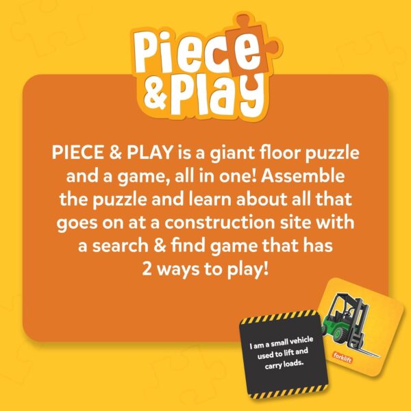 Skillmatics Floor Puzzle & Game - Piece & Play Construction ...
