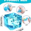 71dN9KbirTL._SL1500_.jpg Slow-Rise Squishy Ice Cube Fidget Toy, Blue, 4.5cm, Stress R...