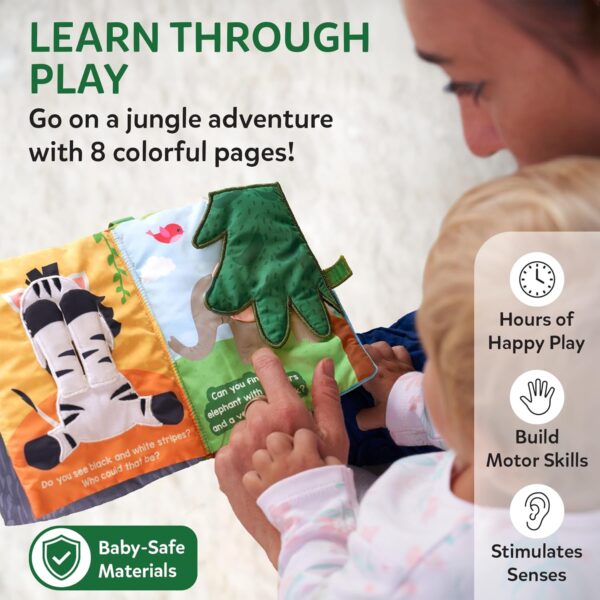 71eoGMa2ZSL._SL1500_.jpg Skillmatics Peek-A-Boo Jungle Book - Soft Cloth Book for Bab...