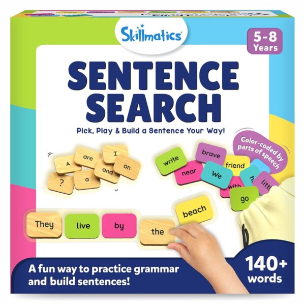 71f1mktyWgL._SL1500_.jpg Skillmatics Educational Board Game - Sentence Search, Fun Le...