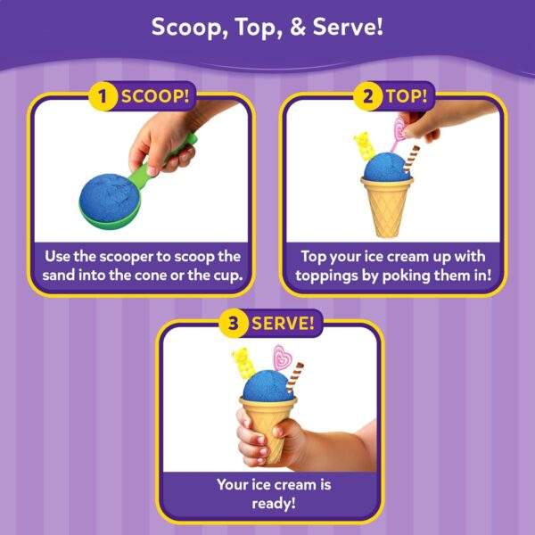 71haB38K4ML._SL1500_.jpg Skillmatics Sandeezy Pretend Play Ice Cream Parlour Set – Sa...
