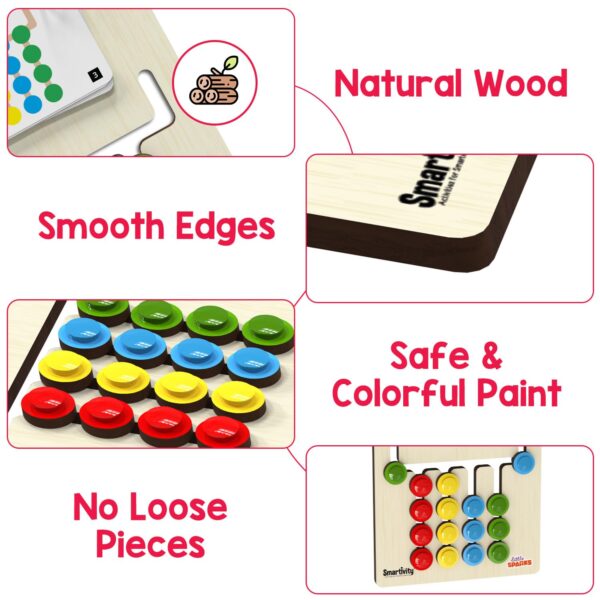 71ldh004ZAL._SL1500_.jpg Smartivity Kids Montessori Slide Puzzle I Color & Pattern Ma...