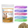 JAINSONS PET PRODUCTS Hamster Food | 900g Balanced Pellet Mi...