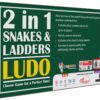 Popcorn Games & Puzzles 2-in-1 Ludo and Snakes & Ladders Boa...