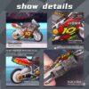 71v8d5gum-L._SL1500_.jpg AK'S Venture Set of 3 Racing Motorcycle Toys for Kids with F...