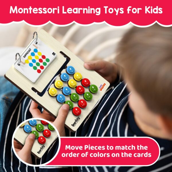 71vsnIBR91L._SL1500_.jpg Smartivity Kids Montessori Slide Puzzle I Color & Pattern Ma...