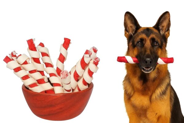 71wEDh2QvHL._SL1500_.jpg Woofy Dog Spiral munchy Rawhide chew Stick | 500gm Chicken F...