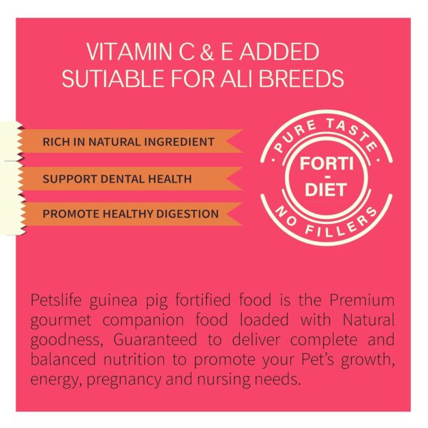 814QqcRsKvL._SL1500_.jpg Petslife Guinea Pig Premium Food, 1 kg