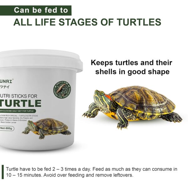 816bOhUZdYL._SL1500_.jpg TUNAI 3In1 Adult Turtle Food Stick Spirulina Added with Whol...